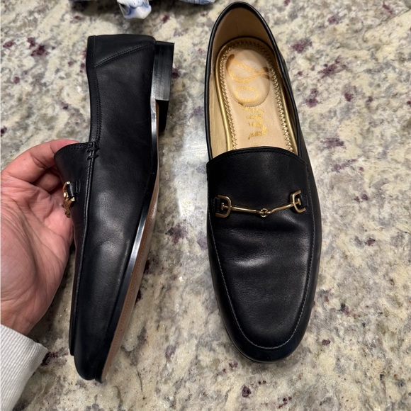 Sam Edelman Black Loafer Shoes Classic Preppy - Picture 5 of 11